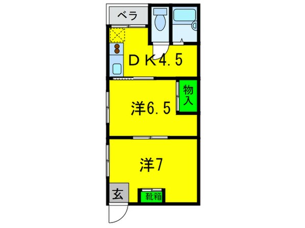 ﾊｲﾂ Mの物件間取画像